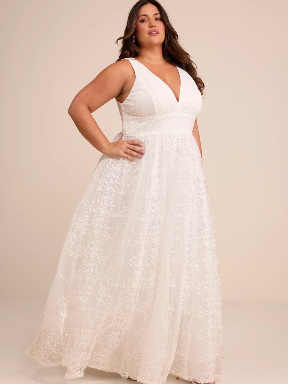 Lulus Sweetest Beloved White Maxi Dress Size 1X